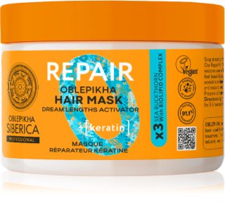 Natura Siberica Oblepikha Siberica Repair maschera rigenerante per capelli rovinati e secchi 300 ml