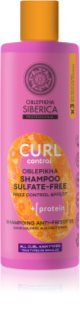 Natura Siberica Oblepikha Siberica Curl Control proteiinishampoo kiharille hiuksille ei sisällä sulfaatteja 400 ml