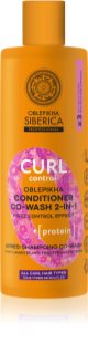 Natura Siberica Oblepikha Siberica Curl Control balsam pentru netezirea părului indisciplinat pentru păr creț 400 ml