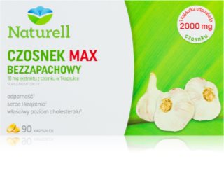 Naturell Czosnek Max bezzapachowy kapsułki na wsparcie układu odpornościowego 90 caps.