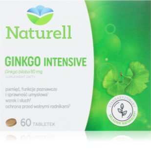 Naturell Ginkgo Intensive tabletki do ochrony komórek przed stresem oksydacyjnym 60 tabletek