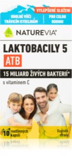 NatureVia Laktobacily 5 ATB kapsuly s probiotikami 10 cps