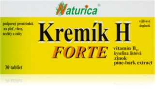 NATURICA Křemík H Forte doplněk stravy pro krásné vlasy, pleť a nehty 30 tbl