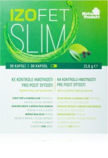 Naturprodukt Izofet Slim bylinné kapsuly na kontrolu hmotnosti a metabolizmu tuku 30 cps