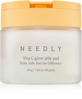 NEEDLY Vita C Glow Jelly Pad čistilne blazinice za osvetlitev kože z vitaminom C 60 kos