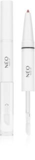 NEO MAKE UP Intense Serum 2in1 Lipliner & Lipgloss olovka za konturiranje i sjajilo za usne nijansa 04 Peach Cashmere 1 kom