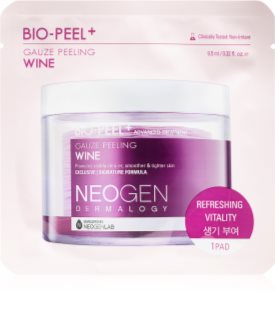 Neogen Dermalogy Bio-Peel+ Gauze Peeling Wine Peeling-Pads für das Gesicht strafft die Haut und verfeinert Poren