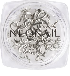 NEONAIL Nail Art 3D Bows décorations ongles teinte Silver 1 pcs