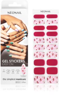 NEONAIL Easy On Gel Stickers nálepky na nechty s použitím UV/LED lampy odtieň M15 20 ks