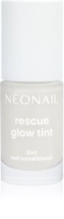 NEONAIL Rescue Glow Tint 3in1 Nail Conditioner verniz para cuidado de unhas tom Milky White 7.2 ml