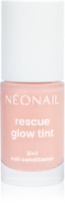 NEONAIL Rescue Glow Tint 3in1 Nail Conditioner verniz para cuidado de unhas tom Peachy Peach 7.2 ml