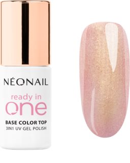 NEONAIL Ready In One 3in1 UV Gel Polish Gel Nail Polish with diamond dust shade 01 One Rose Glow 7.2 ml