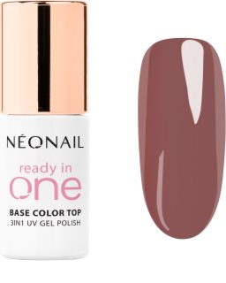 NEONAIL Ready In One 3in1 UV Gel Polish gélový lak na nechty s diamantovým práškom odtieň 07 One Mocha Brown 7.2 ml