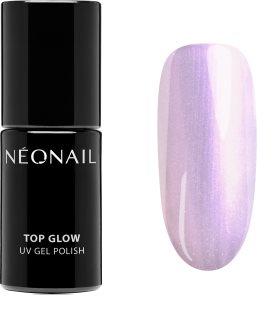 NEONAIL Top Glow zselés fedő körömlakk árnyalat Pearl Effect 7.2 ml