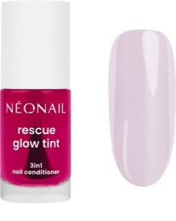 NEONAIL Rescue Glow Tint 3in1 Nail Conditioner ošetrujúci lak na nechty odtieň Glazed Raspberry 7.2 ml