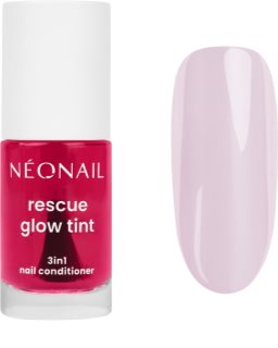 NEONAIL Rescue Glow Tint 3in1 Nail Conditioner ošetrujúci lak na nechty odtieň Glazed Strawberry 7.2 ml