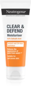 Neutrogena Clear & Defend 0.5% Salicylic Acid Hydraterende Crème Olievrij 50 ml