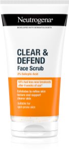 Neutrogena Clear & Defend peeling cu acid salicilic 150 ml