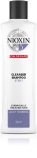 Nioxin System 5 Color Safe Cleanser Shampoo tisztító sampon a festett, ritkuló hajra