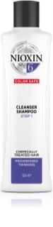 Nioxin System 6 Color Safe Cleanser Shampoo tisztító sampon a kémiailag kezelt hajra
