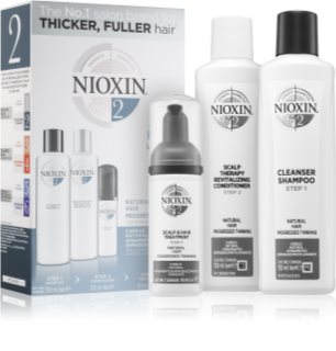 Nioxin System 2 Natural Hair Progressed Thinning lahjasetti (hiustenlähtöön) unisex