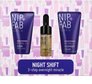 NIP+FAB Retinol Fix Night Shift arcápoló szett retinollal