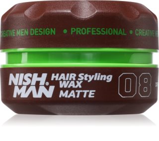Nish Man 08 stylingový vosk pro krátké vlasy s matným efektem 150 ml