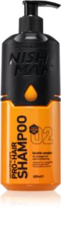 Nish Man Professional shampoo per capelli per uomo 400 ml
