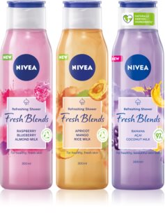 Nivea Fresh Blends gel de douche rafraîchissant 3 x 300 ml(conditionnement avantageux)