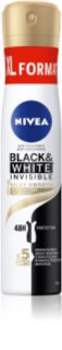 Nivea Black & White Invisible Silky Smooth antitranspirante en spray para mujer 200 ml