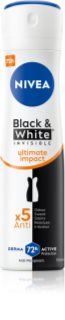NIVEA Invisible Black & White Ultimate Impact antyperspirant w sprayu dla kobiet 150 ml