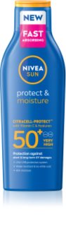 NIVEA SUN Protect & Moisture hydratační mléko na opalování SPF 50+