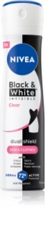 NIVEA Invisible Black & White Clear antitranspirante em spray para mulheres 100 ml