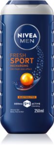 NIVEA MEN Fresh Sport душ гел с минерали за мъже 250 мл.