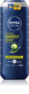 NIVEA MEN Fresh Energy Gel douche pour homme 500 ml