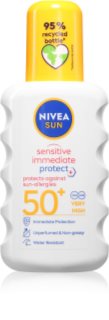 NIVEA SUN Sensitive Immediate spray solare protettivo SPF 50+ 200 ml