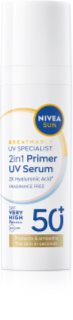 NIVEA SUN Daily UV Serum Primer Make-up Grundierung 2 in 1 SPF 50+ 30 ml