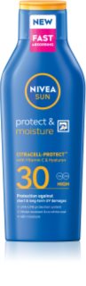 NIVEA SUN Protect & Moisture hidratantno mlijeko za sunčanje SPF 30 400 ml