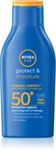 NIVEA SUN Protect & Moisture hidratáló napozótej SPF 50+