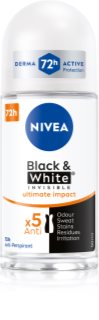 NIVEA Invisible Black & White Ultimate Impact bille anti-transpirant pour femme 50 ml