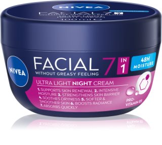 NIVEA Facial Night lekki krem na noc 7 in 1 100 ml