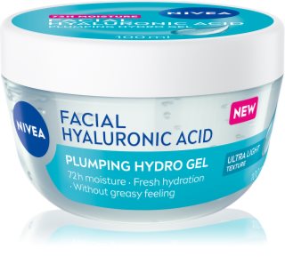 NIVEA Facial Plumping Hydro Gel Feuchtigkeit spendendes Hautgel mit Hyaluronsäure 100 ml