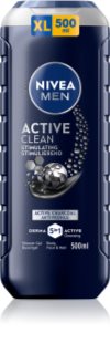 NIVEA MEN Active Clean gel de ducha para hombre