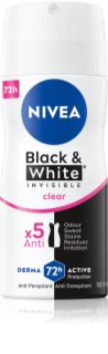 NIVEA Invisible Black & White Clear antiperspirant ve spreji pro ženy