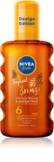 NIVEA SUN Tropical Bronze olejek do opalania w sprayu SPF 6 200 ml