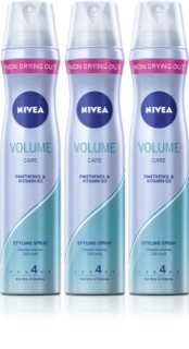 NIVEA Volume Care laque cheveux pour donner du volume 3 x 250 ml