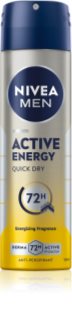 NIVEA MEN Active Energy Antitranspirant-Spray für Herren 150 ml