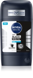 NIVEA MEN Black & White Invisible Fresh твердий антиперспірант для чоловіків 50 мл