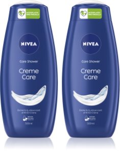 NIVEA Creme Care Krēmveida dušas želeja Ekonomisks iepakojums 2 x 500 ml