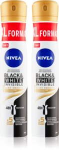 Nivea Black & White Invisible Silky Smooth antitranspirante en spray (formato ahorro)
